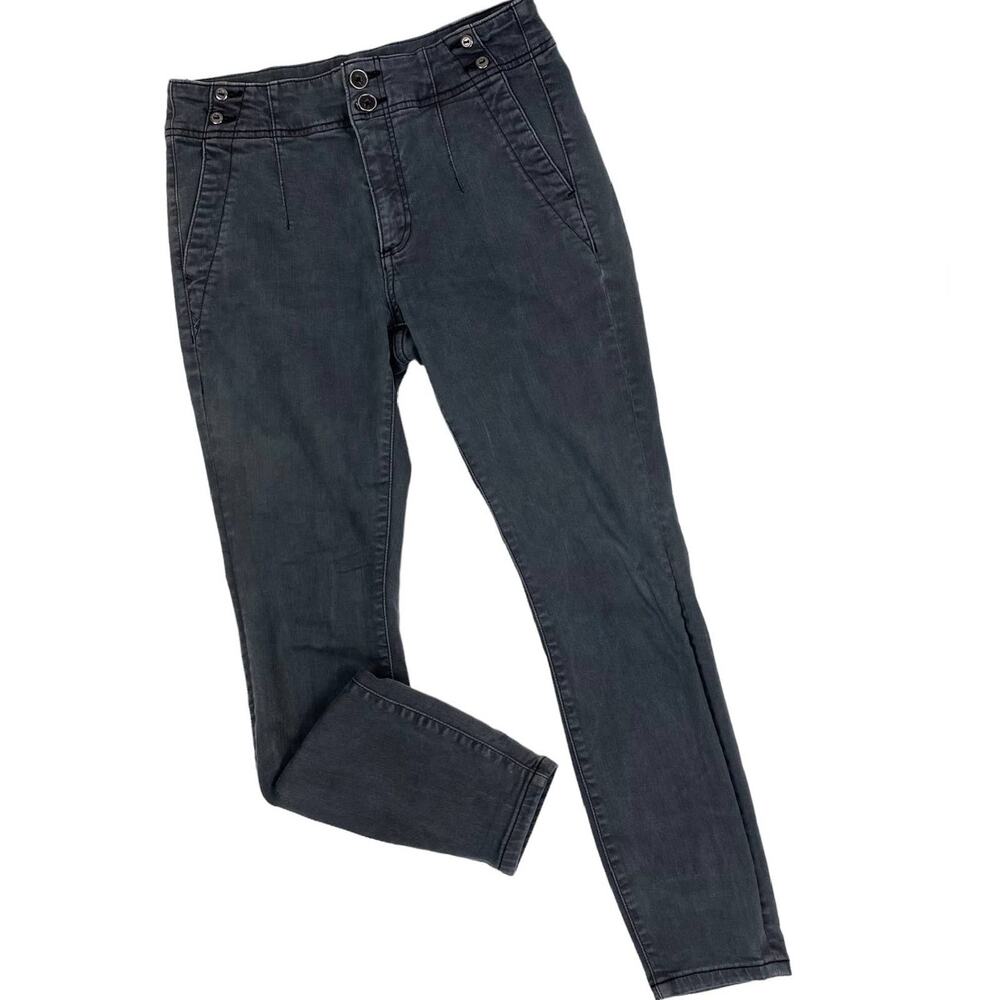 Pilcro and the Letterpress Jeans Gray High Rise Skinny Anthropologie Size 27